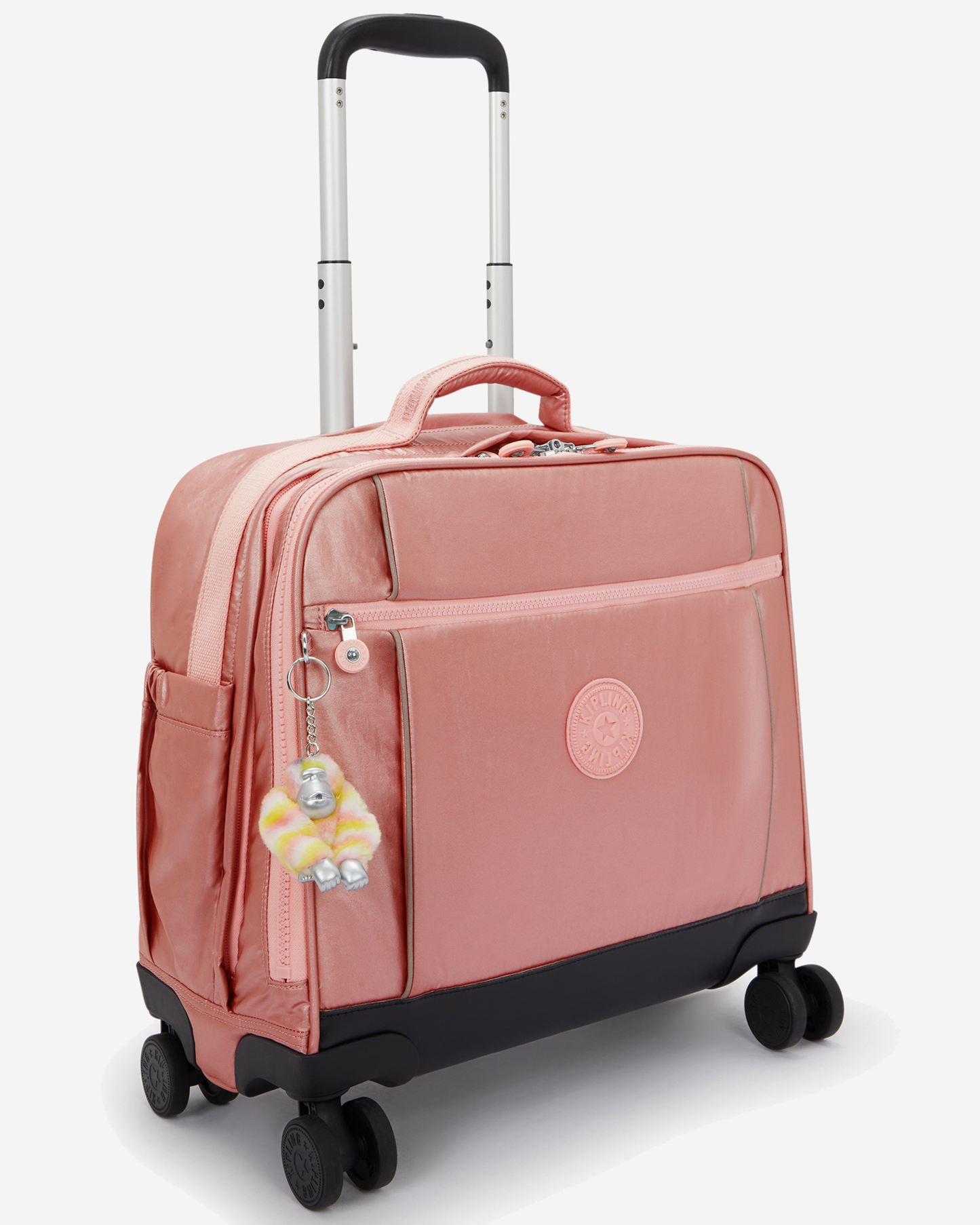 Kipling New Storia Bronze Pink Met Large Wheeled Bag I3390-3MD