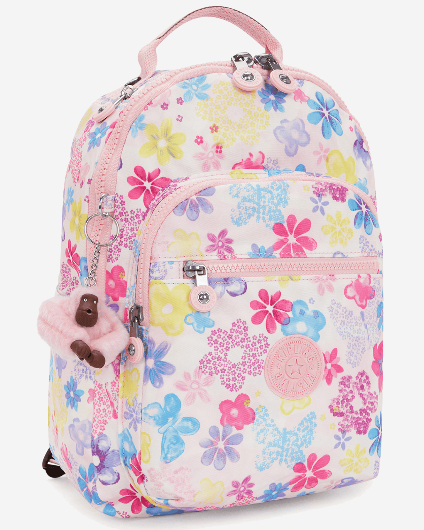 Kipling Seoul S Flower Stamp Small Backpack (with Tablet Compartment) I5357-8EM