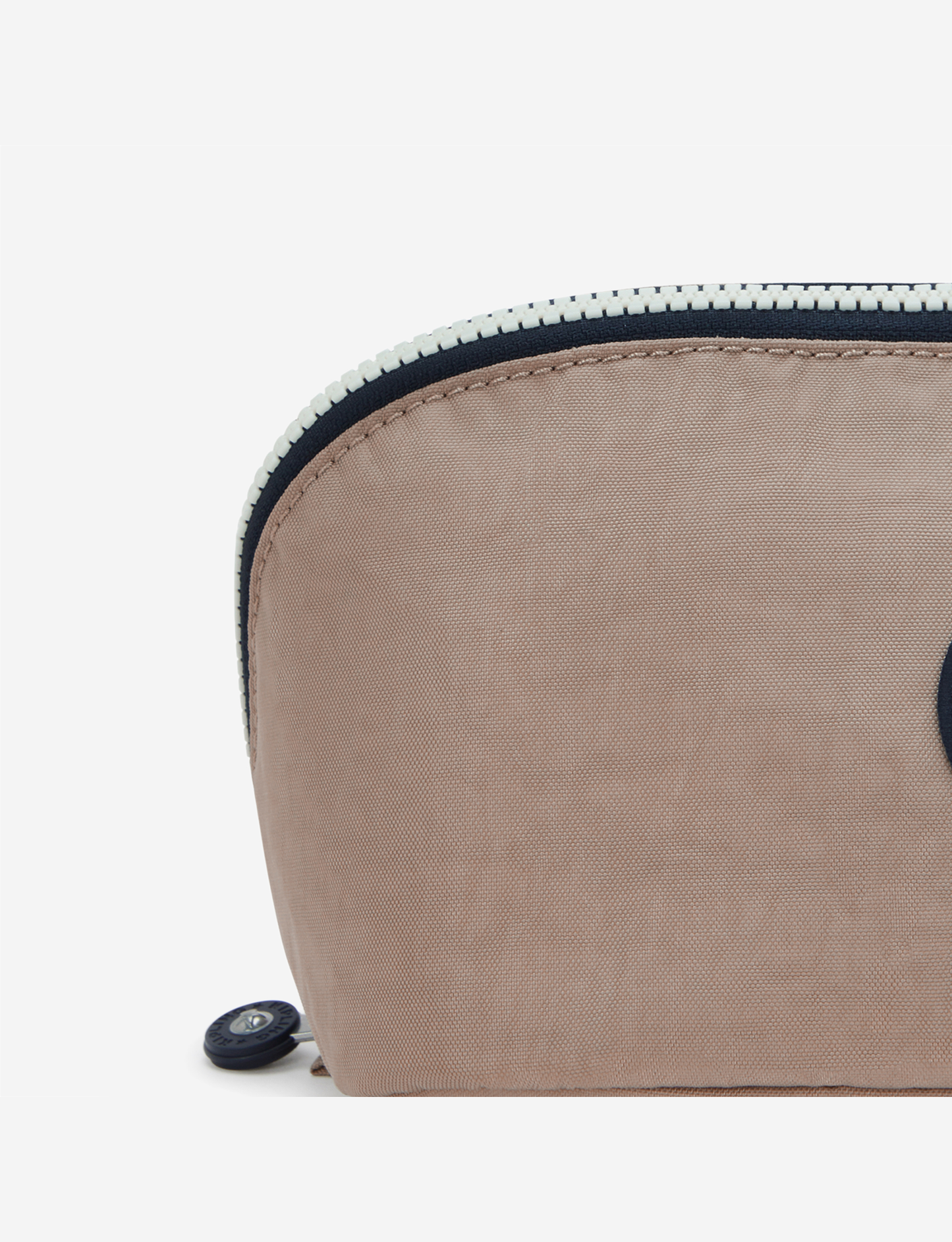 KIPLING ميركو إم شنطة مستحضرات تجميل كبيرة بلون رمادي ترابي ناعم I3401-7ML