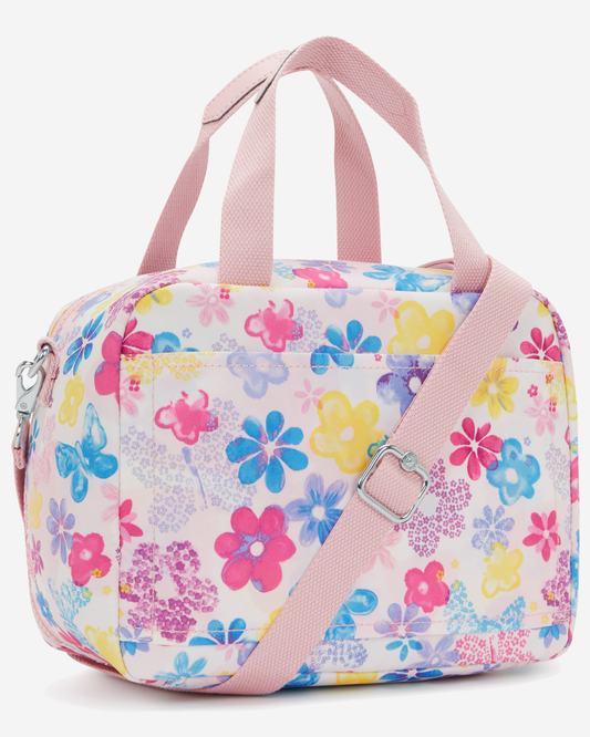 Kipling Miyo Flower Stamp Large LunchBag with Trolley Sleeve I2989-8EM