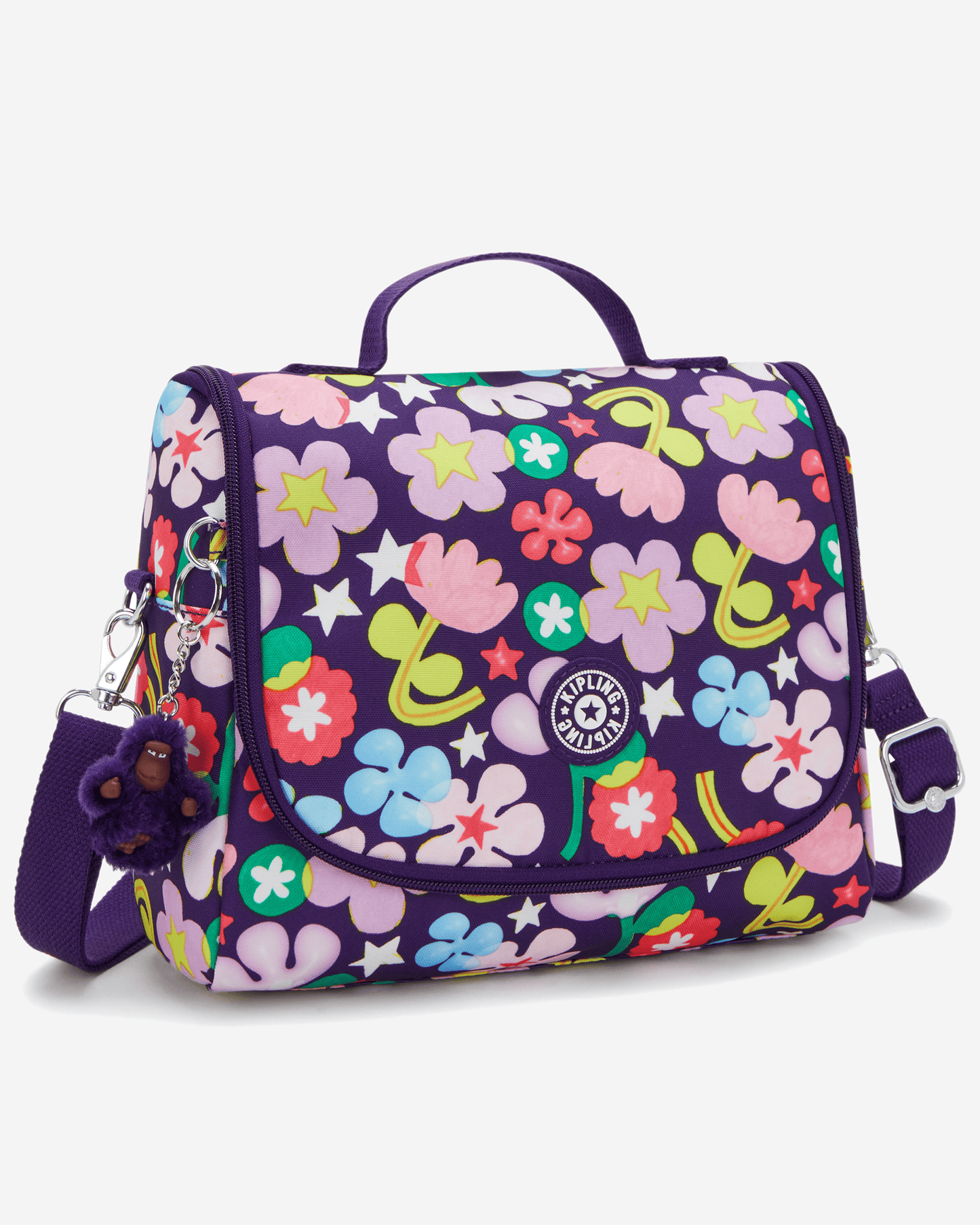 Kipling New Kichirou Fairy Flower Large LunchBag with Trolley Sleeve I5749-9MO