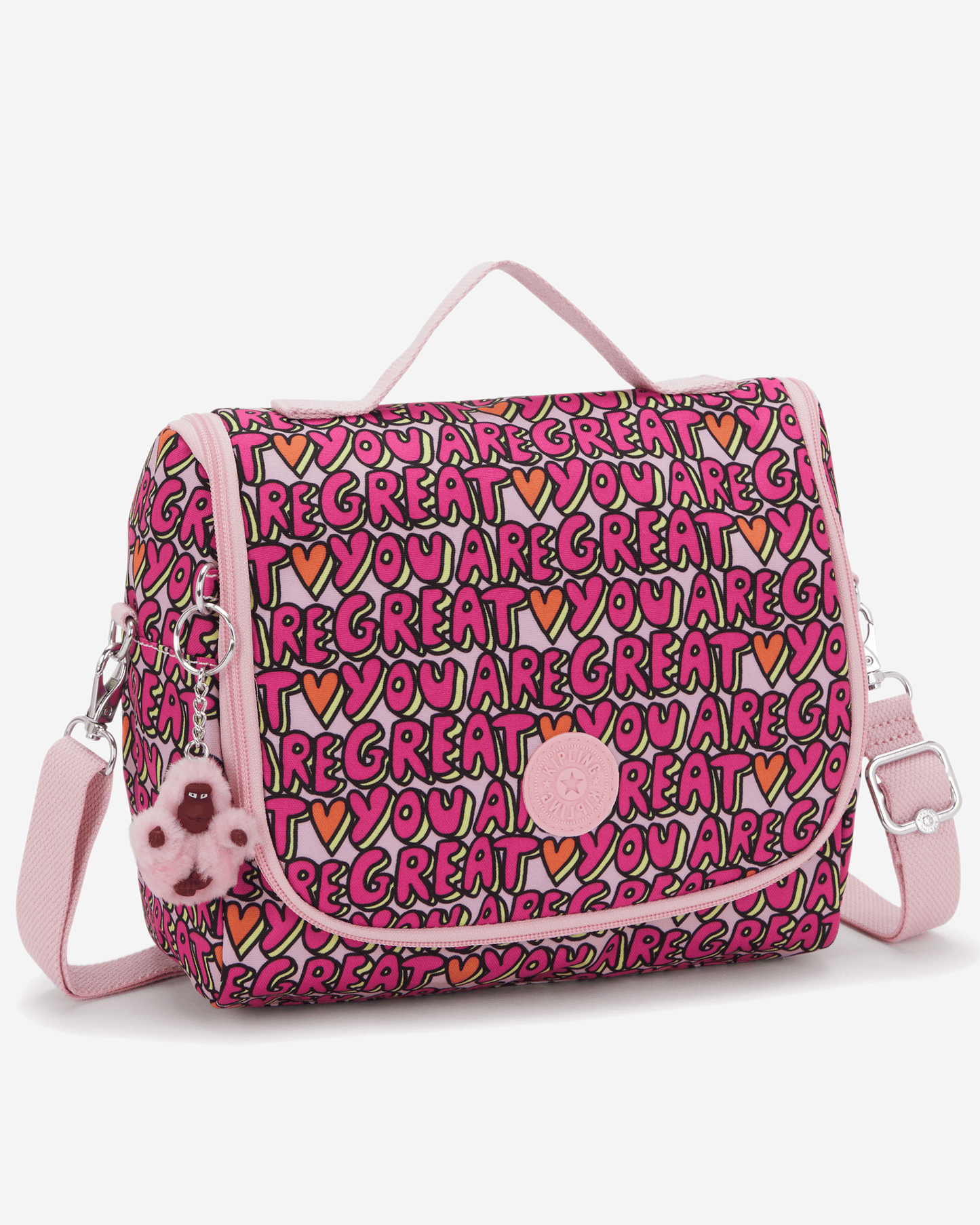 Kipling New Kichirou U R Great Prt Large LunchBag with Trolley Sleeve I5749-6KZ