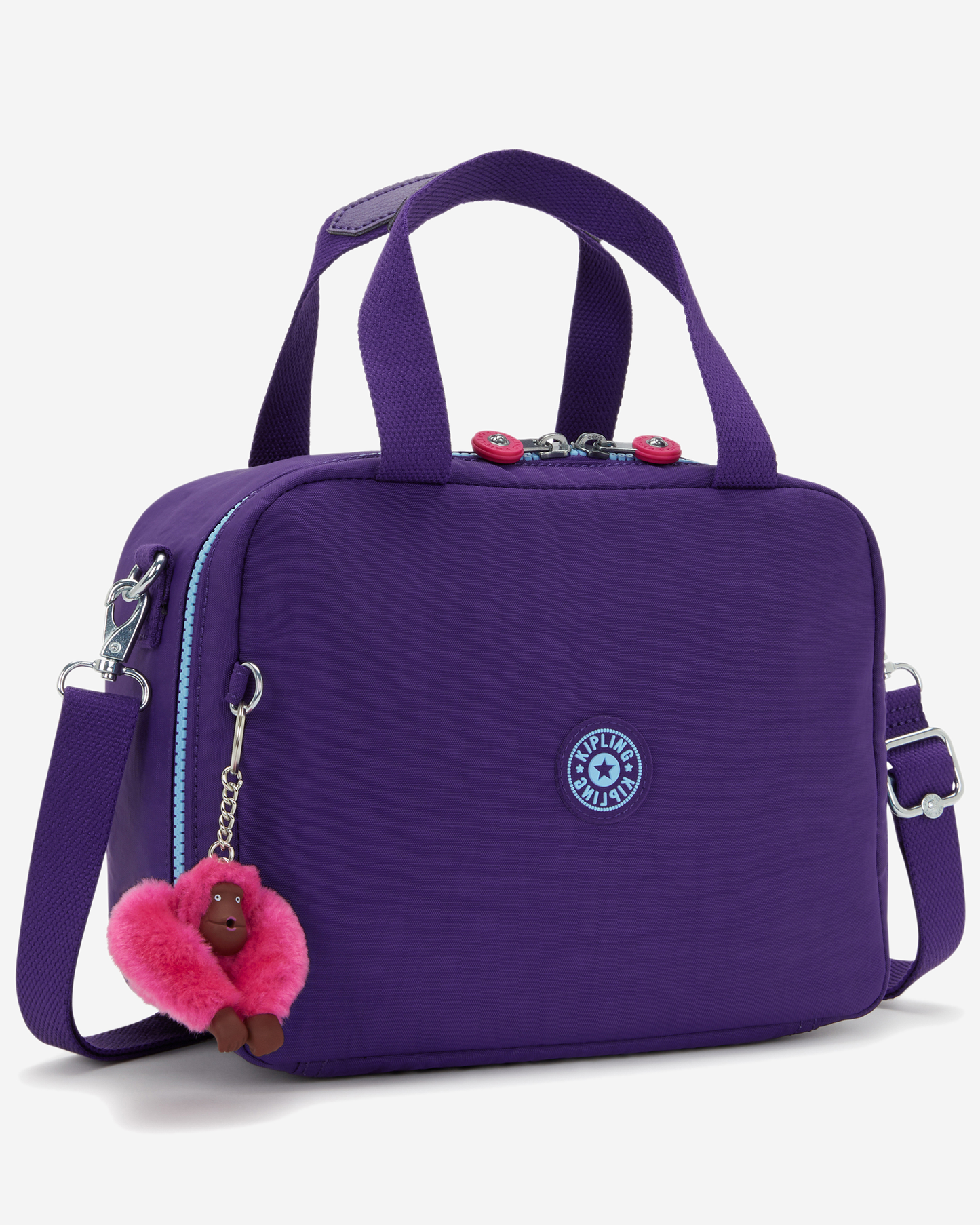 Kipling Miyo Vip Purple Large LunchBag with Trolley Sleeve 15381-4PI