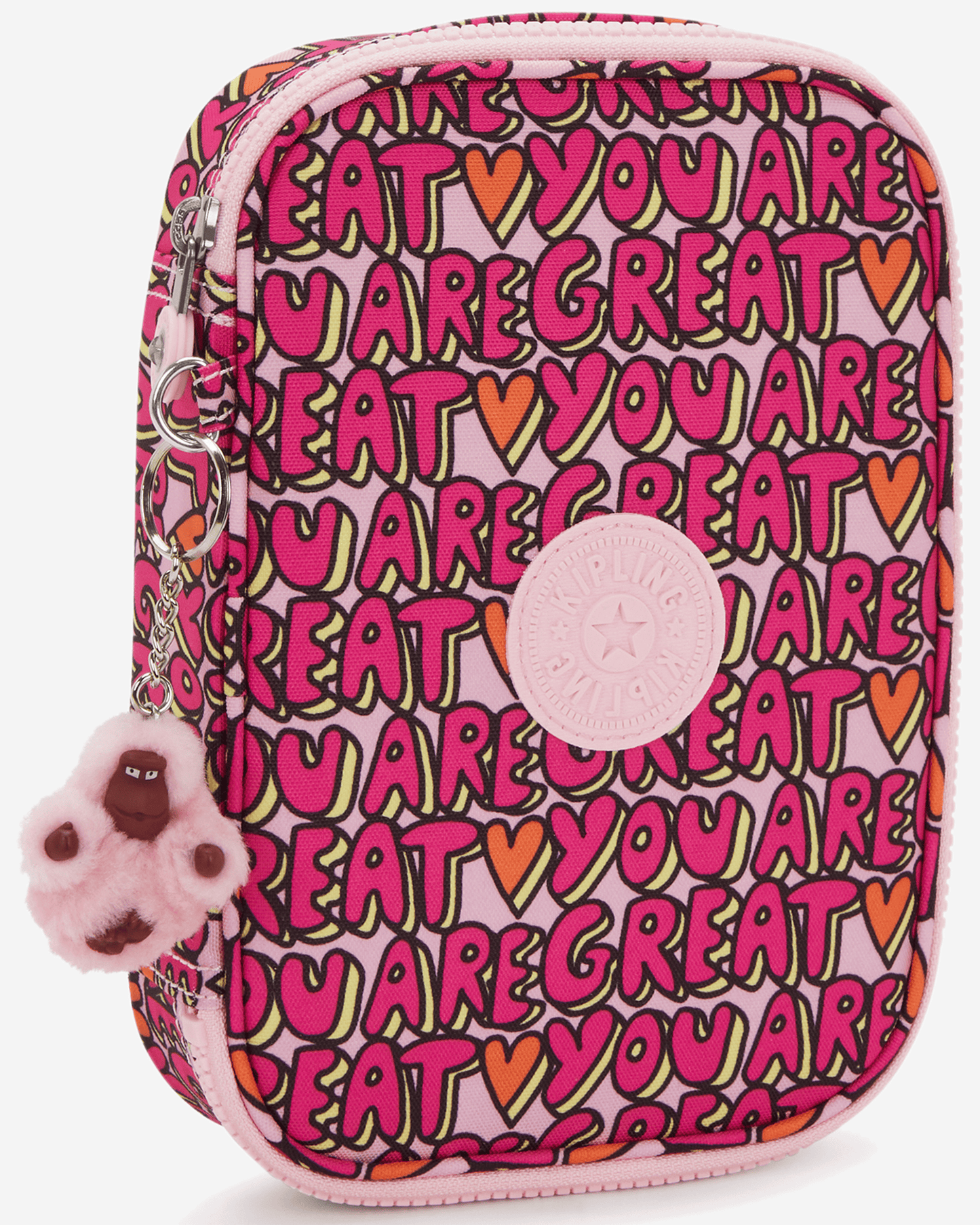 Kipling 100 Pens U R Great Prt Large Pencase I6002-6KZ
