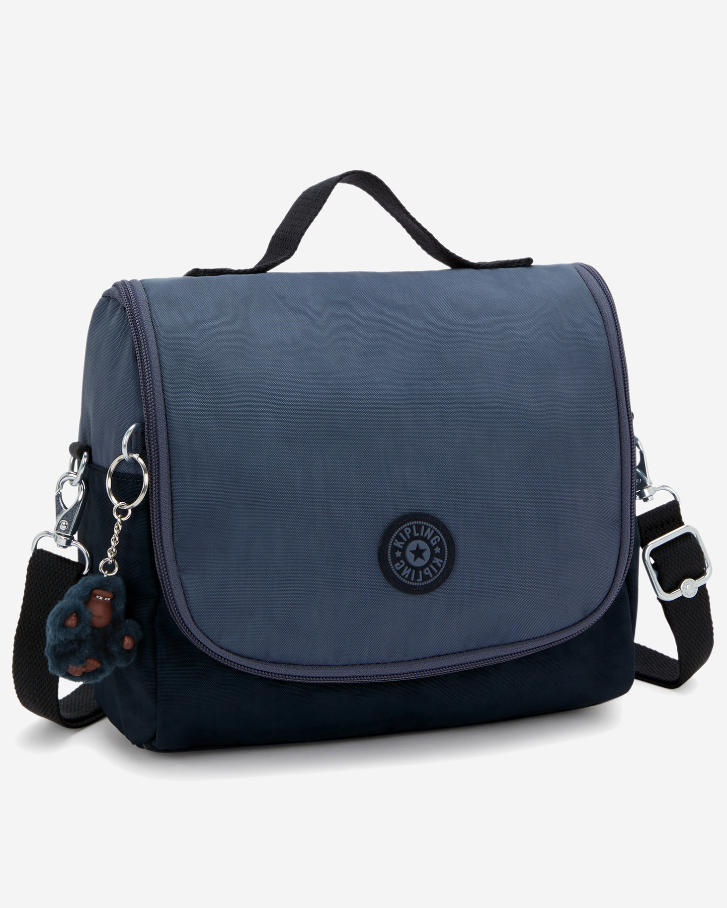 Kipling New Kichirou Game Grey Large LunchBag with Trolley Sleeve 15289-7FK