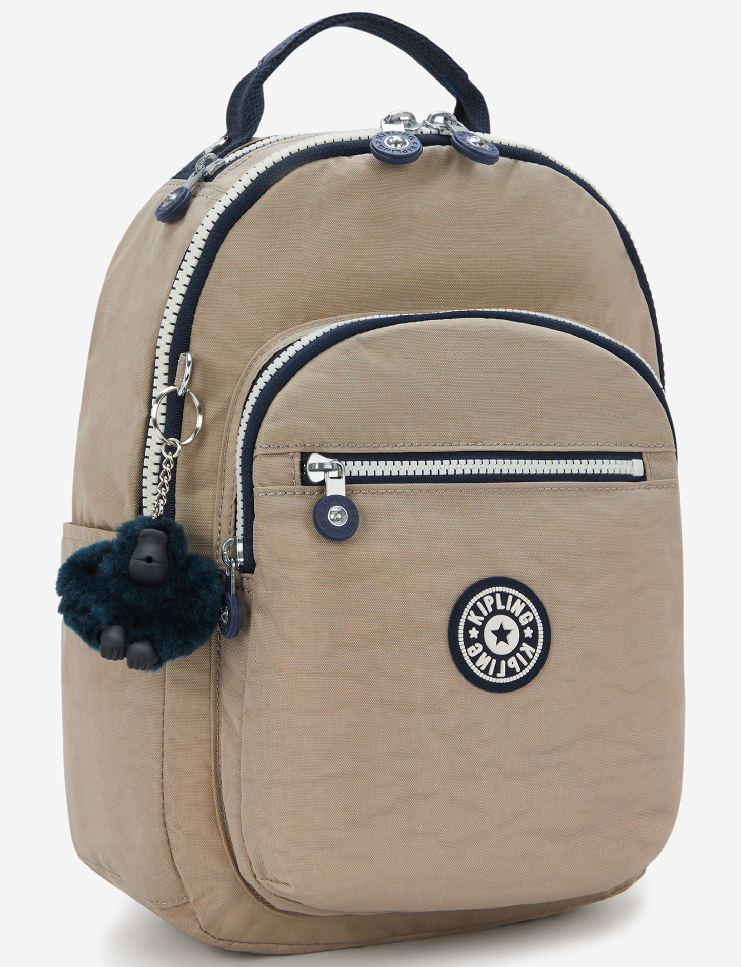 KIPLING Seoul S حقيبة ظهر صغيرة Taupe C ناعمة (مع جيب للكمبيوتر اللوحي) I4082-7ML