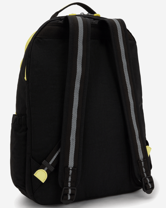 Kipling Seoul Lap Pocket Black Pocket Bl Large Backpack with Laptop Compartment I9531-8EP