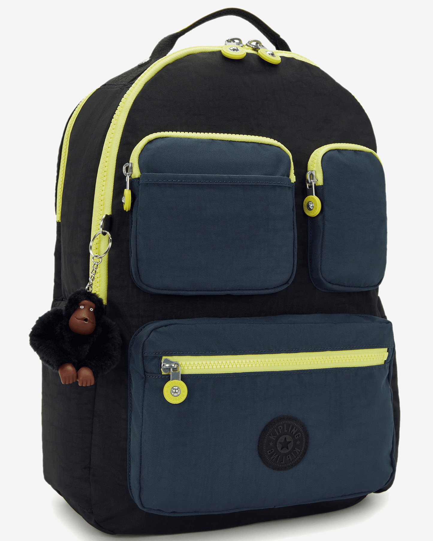 Kipling Seoul Lap Pocket Black Pocket Bl Large Backpack with Laptop Compartment I9531-8EP