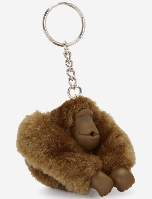 KIPLING Monkeyclip S Smooth Khaki عبوة من 10 سلاسل مفاتيح قرد صغيرة 16474-1NA