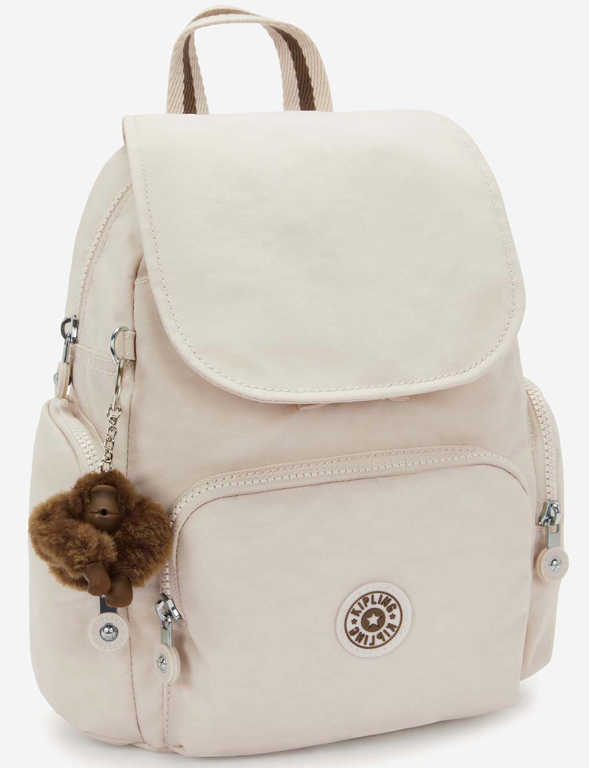 حقيبة ظهر صغيرة KIPLING City Zip Mini Soft Sand مع أحزمة قابلة للتعديل I6046-9LO