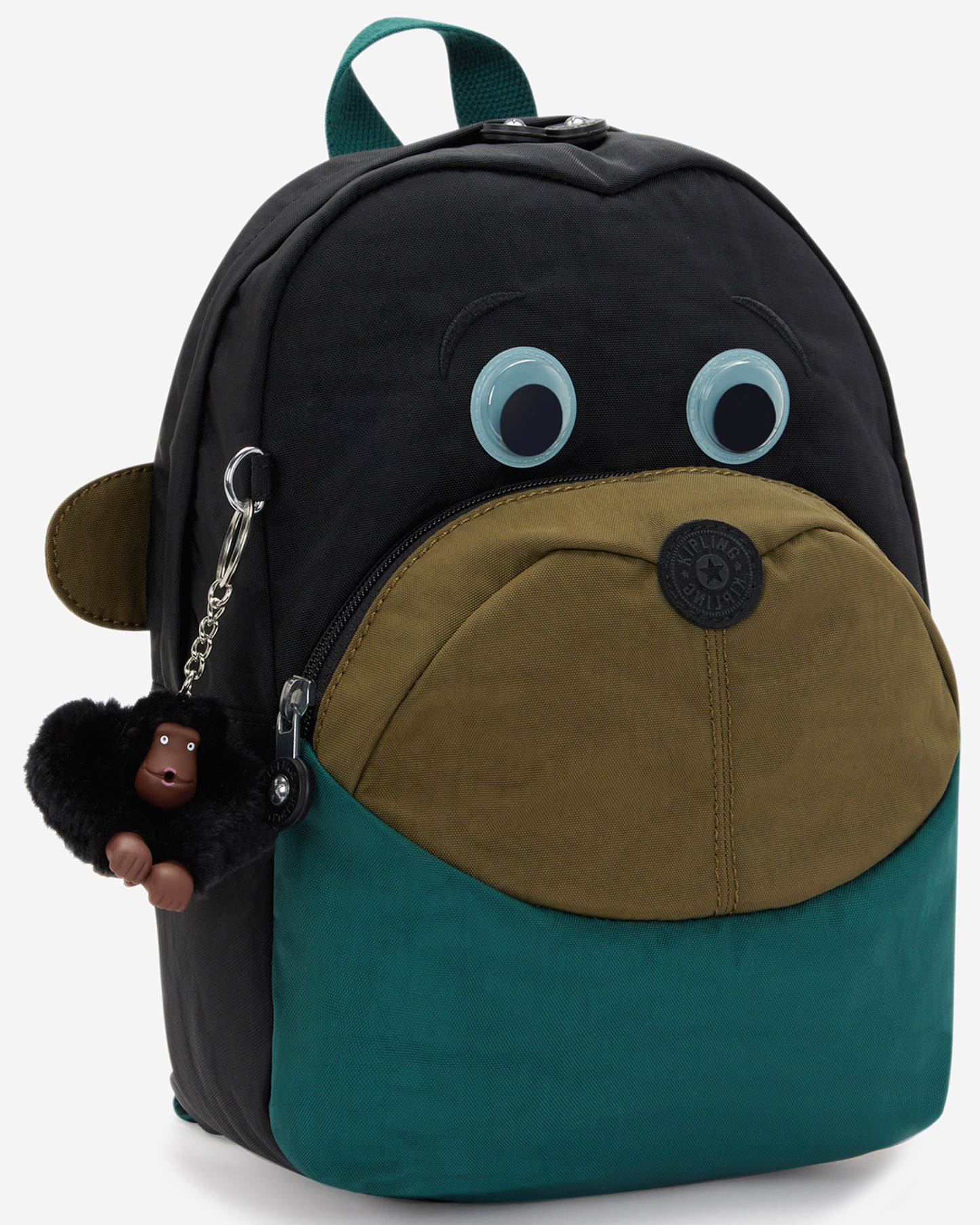 Kipling Faster Black Khaki Bl Kids Backpack 00253-5FY
