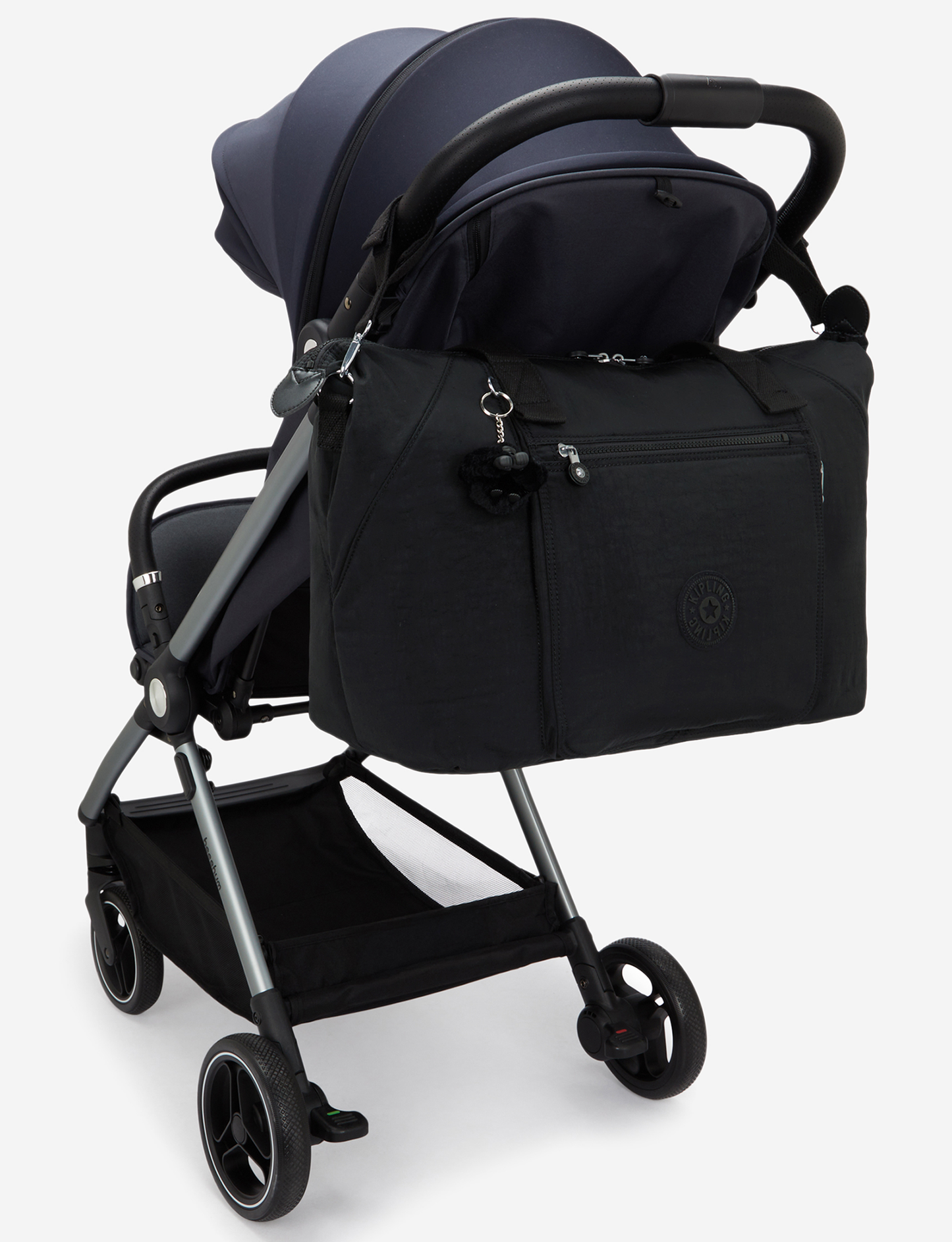 KIPLING New Art M Babybag Black Noir حقيبة أطفال كبيرة (مع حصيرة تغيير الحفاضات) I9928-P39