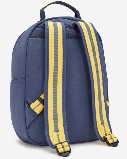 Kipling Seoul S Window Dungaree Blue Small Backpack (with Laptop Compartment) I8753-6MI