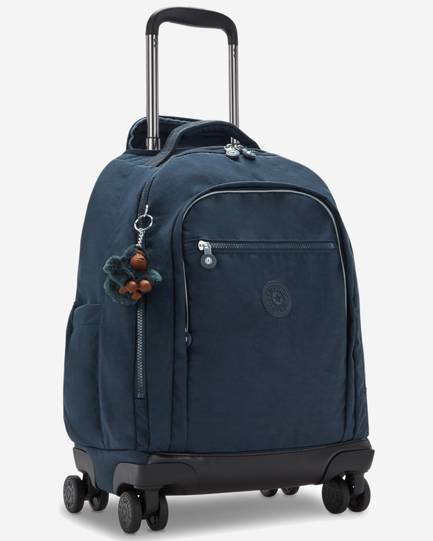 Kipling New Zea True Blue Tonal Large Wheeled Backpack with Laptop Compartment I5246-4DX