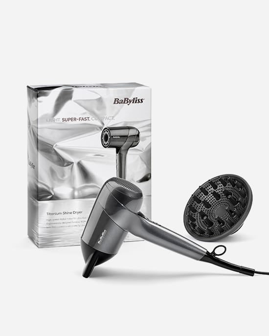 BaByliss Titanium Shine Hair Dryer, Diffuser – BABD6200DSDE (ESMA Certified)