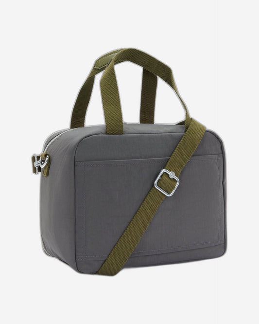 حقيبة غداء كبيرة Kipling Miyo Back to Grey مع جراب عربة 15381-1DX