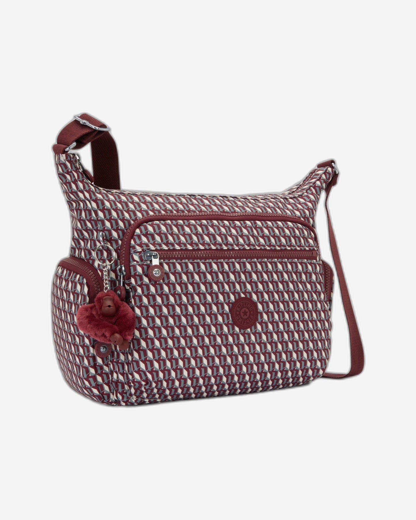 Kipling Gabbie 3Dk Wine حقيبة كروس كبيرة I3186-1PB