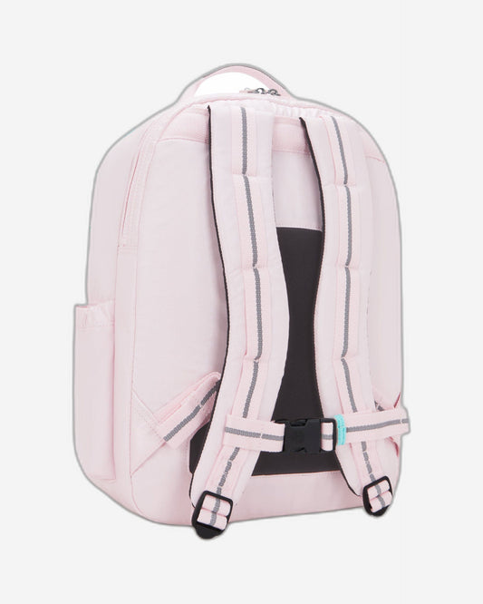 حقيبة ظهر Kipling Seoul College Extra Sea Pink Met Large مع حجرة للكمبيوتر المحمول I3514-52J