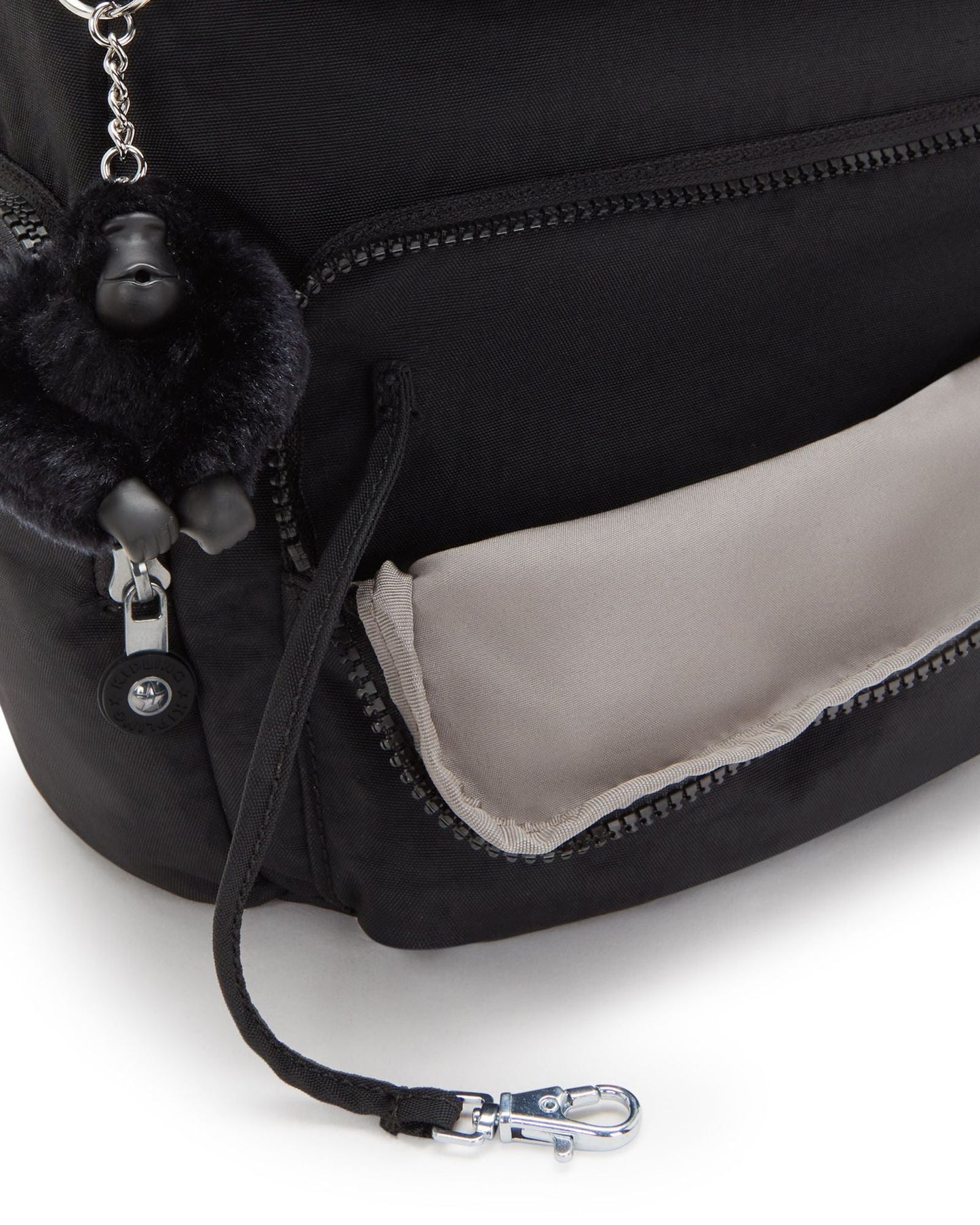 Kipling City Zip S حقيبة ظهر صغيرة سوداء نوار C2I3523-P39