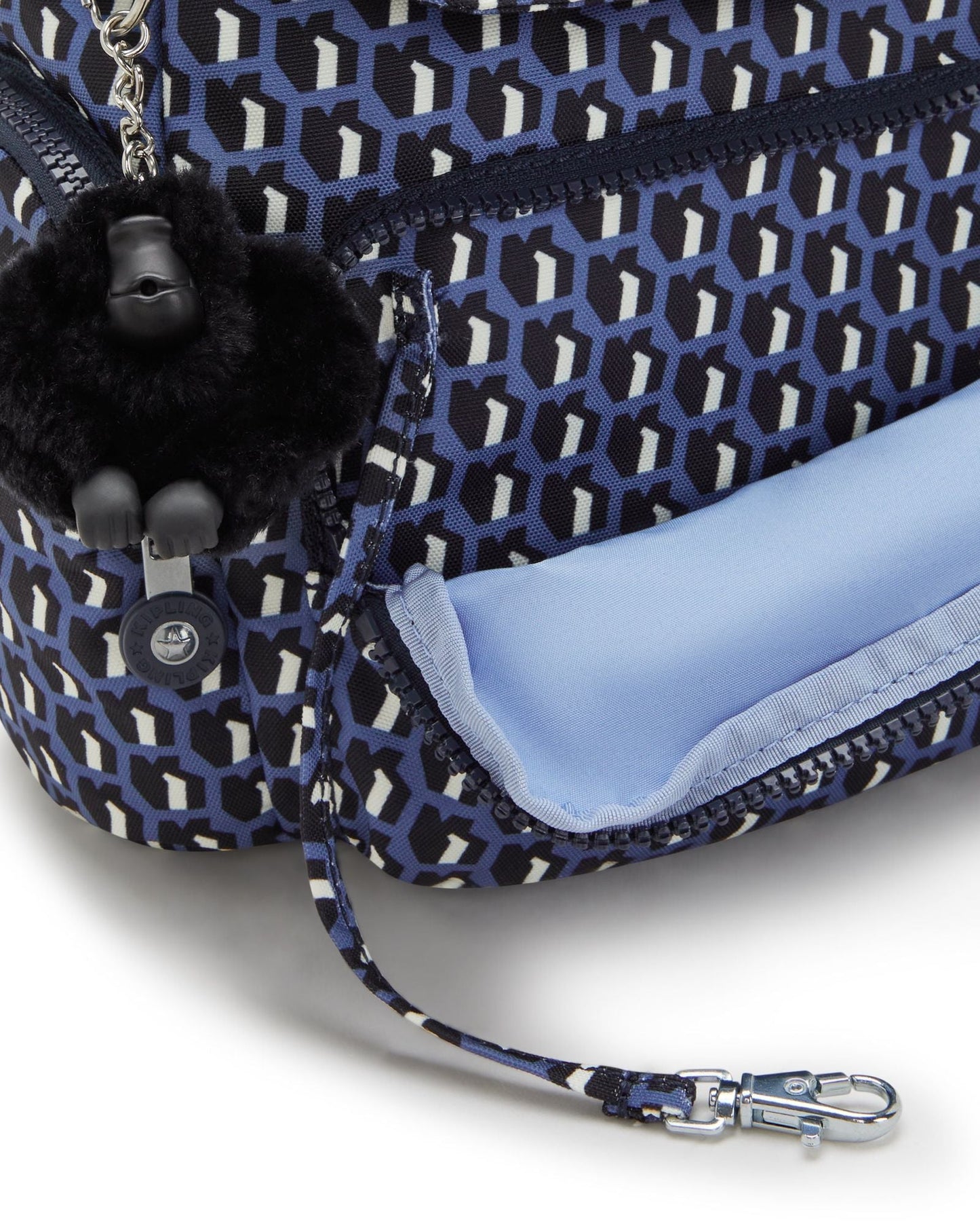 حقيبة ظهر صغيرة Kipling City Zip Mini 3D K باللون الأزرق I3735-4JS