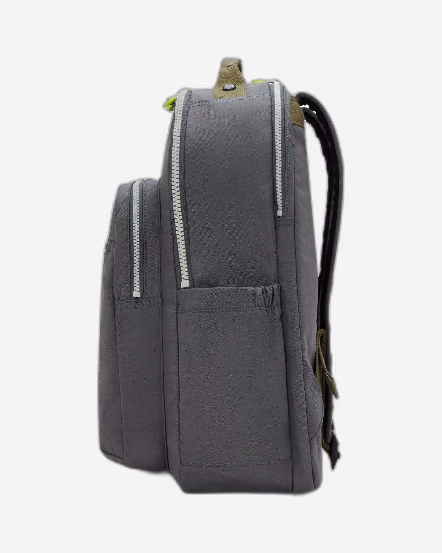 حقيبة ظهر Kipling Seoul Lap Back to Grey كبيرة مع حجرة للكمبيوتر المحمول I4275-1DX