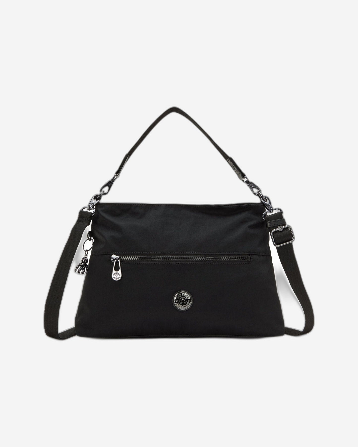 حقيبة كتف Kipling Pollie M Endless سوداء متوسطة الحجم I5346-TB4