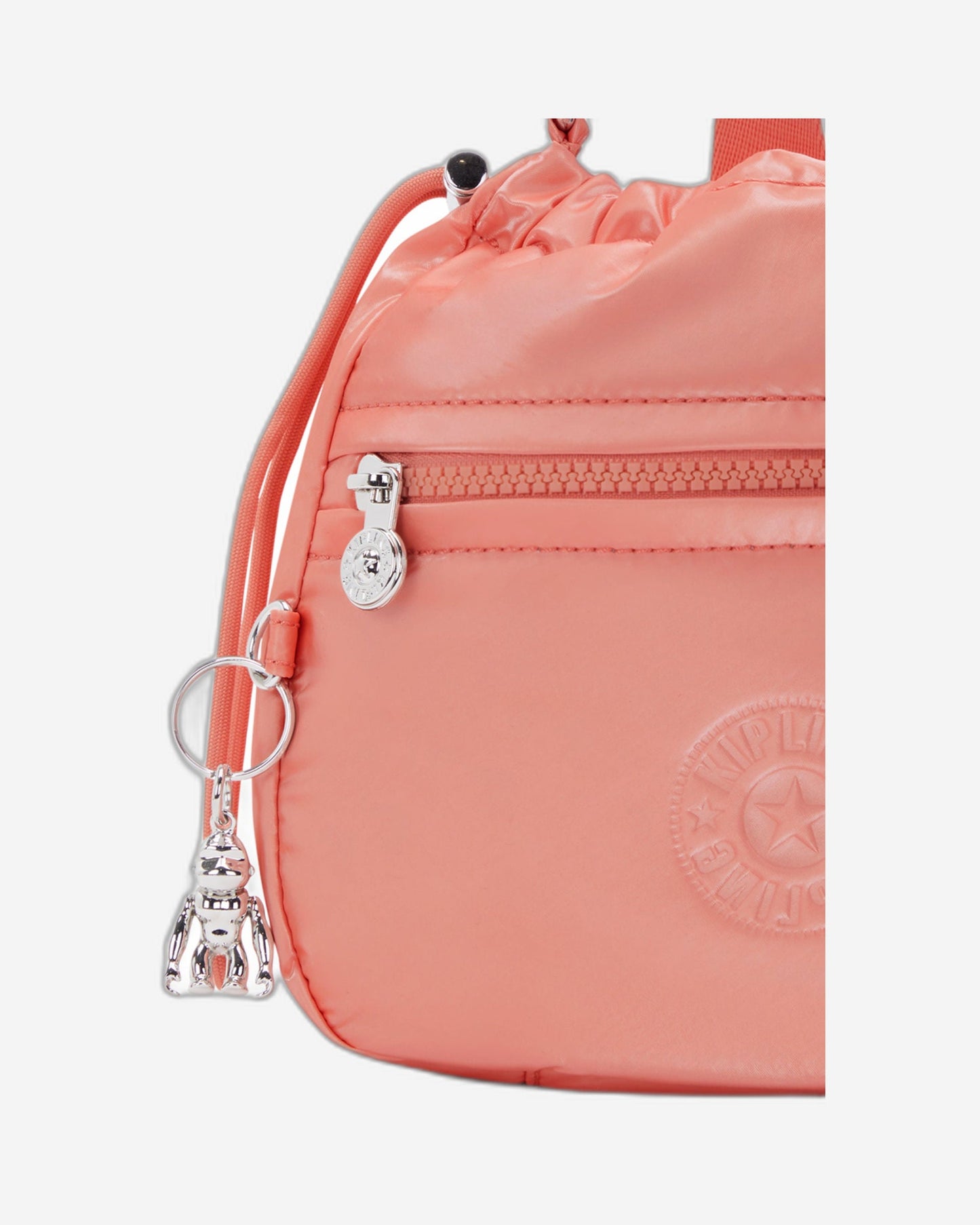 حقيبة كروسبودي صغيرة برباط إغلاق Kipling Jamir Peach Glam C2I5578-S7W