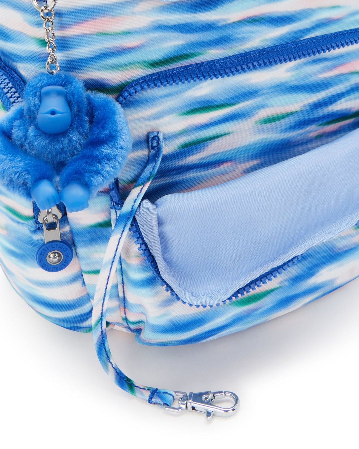 حقيبة ظهر صغيرة Kipling City Zip S بلون أزرق باهت C2I6345-TX9