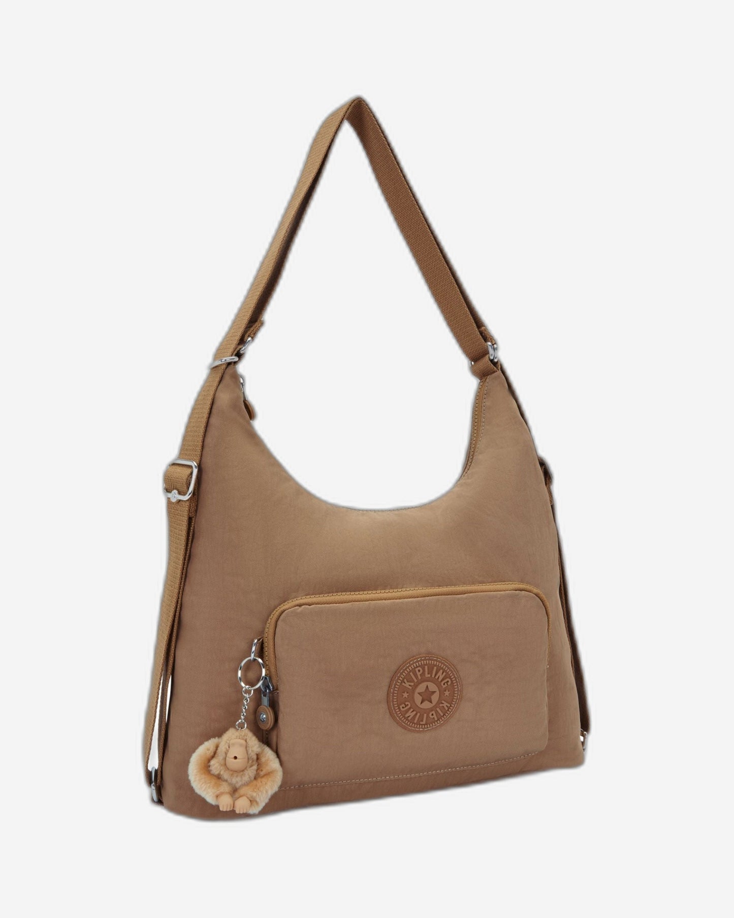 حقيبة كتف Kipling Yenna Early Tan متوسطة (قابلة للتحويل إلى حقيبة ظهر) I6721-7CN