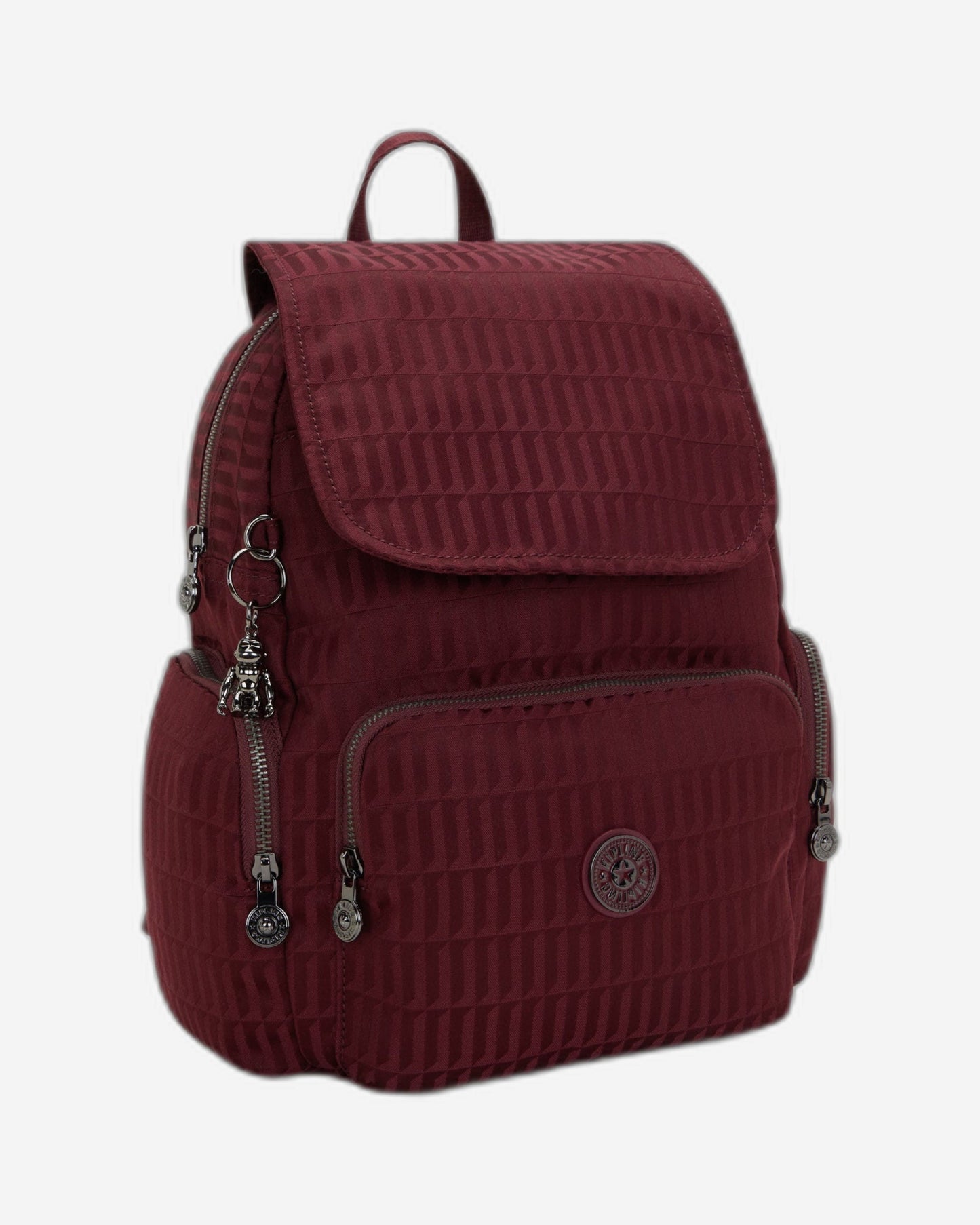 Kipling City Zip S Maroon Tile Jq حقيبة ظهر صغيرة I6749-9HX