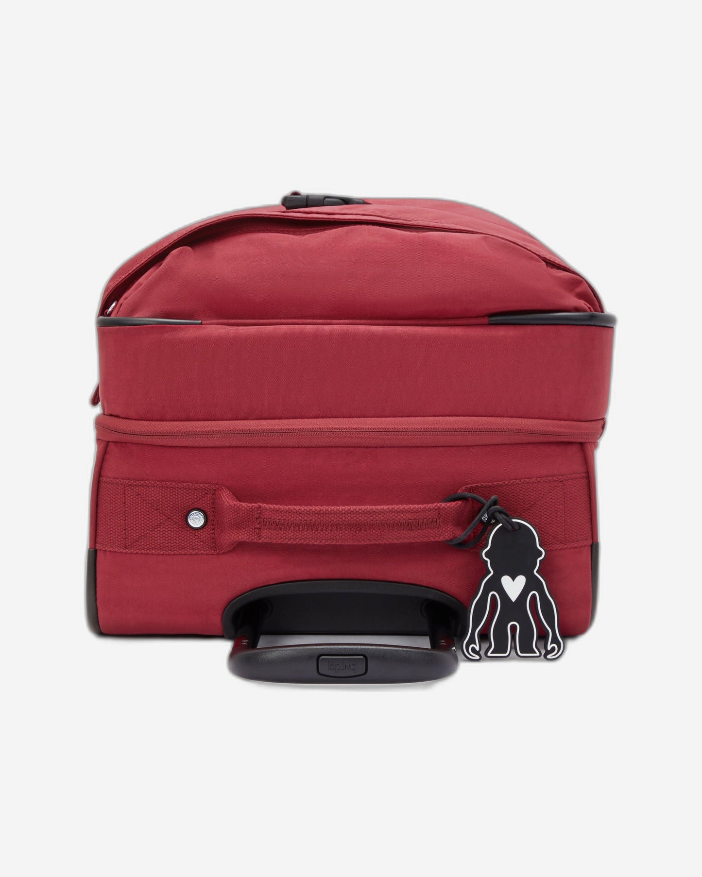 حقيبة سفر Kipling Spontaneous M متوسطة الحجم بعجلات، لون أحمر جذاب، I6918-4SS