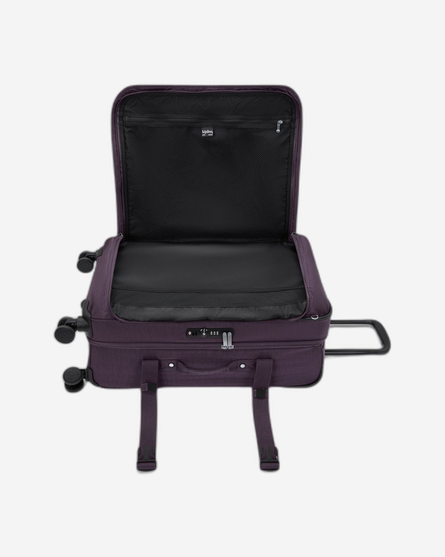 حقيبة سفر Kipling Spontaneous M Ultimate Plum متوسطة الحجم بعجلات I6918-67U