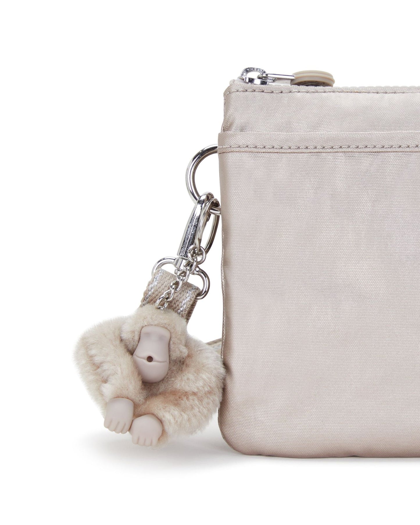 Kipling Riri حقيبة كروسبودي صغيرة لامعة ميتاليك (مع حزام كتف قابل للإزالة) I7502-48I