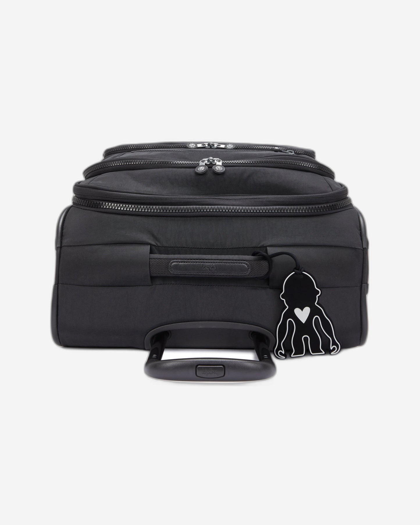 Kipling New Youri Spin M Black Noir حقيبة سفر بعجلات متوسطة قابلة للتوسيع I7706-P39