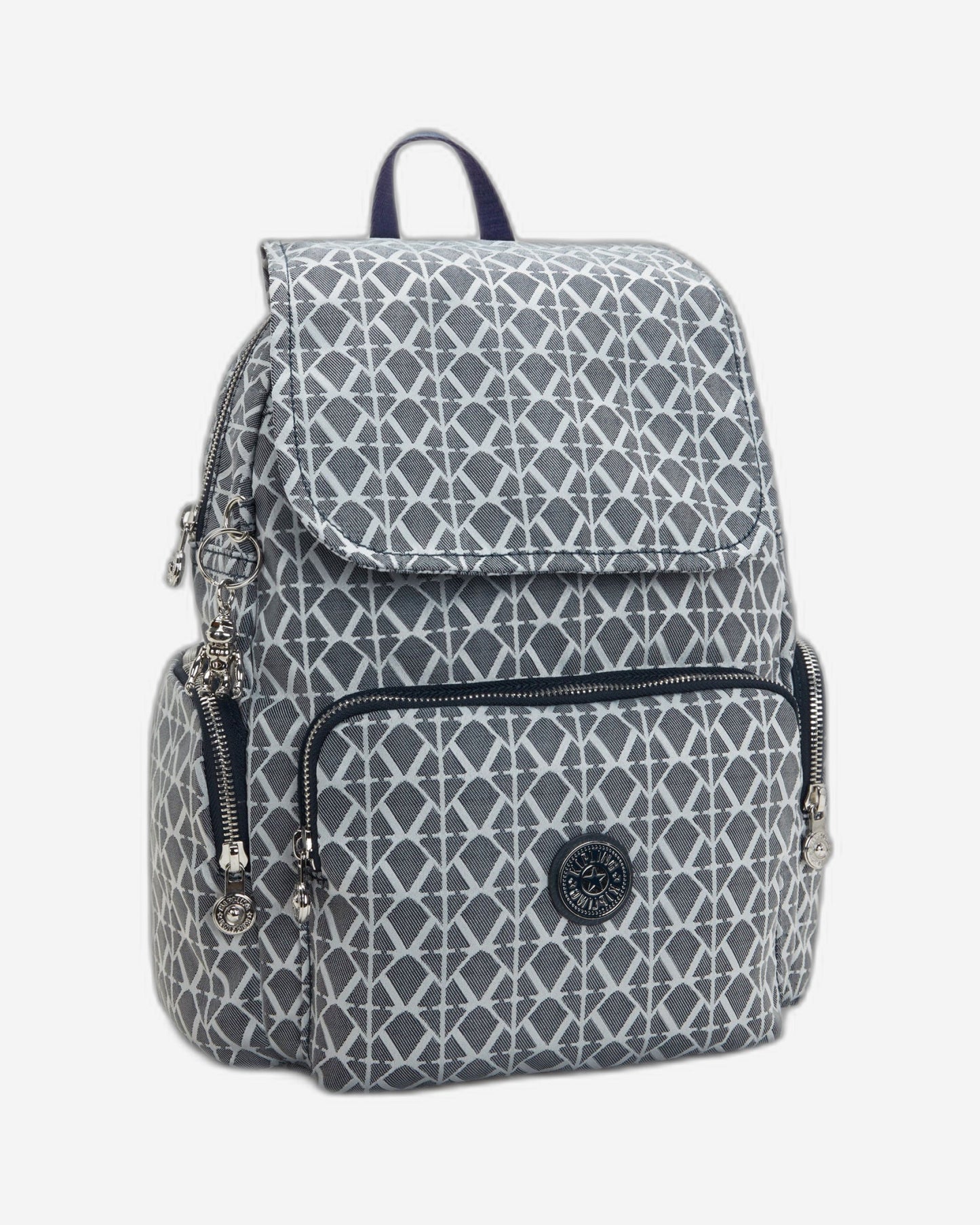 Kipling City Zip S Navy Sign Jq حقيبة ظهر صغيرة I8029-8DM