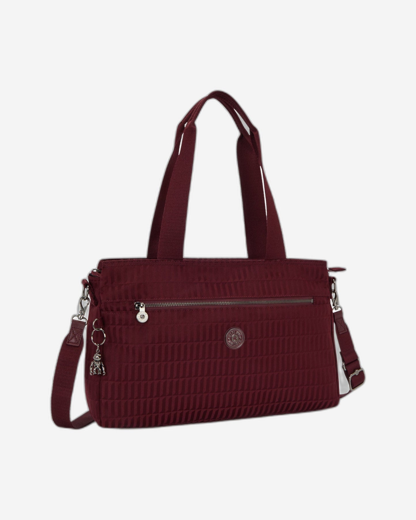 Kipling Elysia Work S Maroon Tile Jq حقيبة عمل صغيرة (مع حزام كتف قابل للإزالة) I8795-9HX