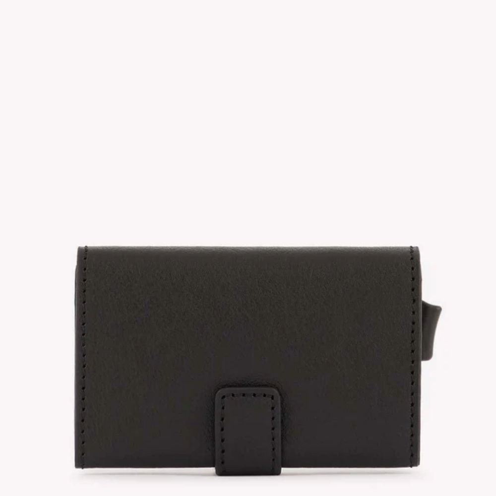 حافظة بطاقات الائتمان Piquadro Black Square المعدنية مع حماية RFID ضد الاحتيال PP5649B3R/N