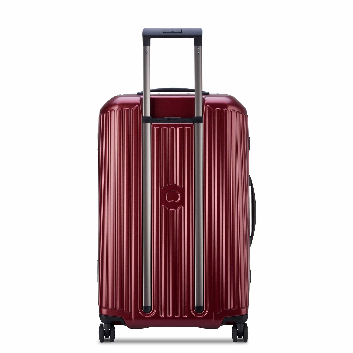 عربة أمتعة Delsey Paris Securitime Frame 68Cm Hardcase 4 Wheel Check-In Luggage Case - أحمر - 00217481104