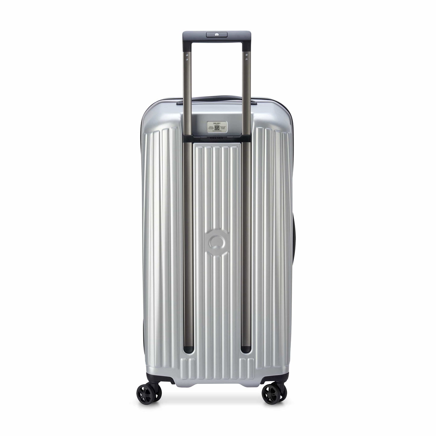 حقيبة سفر Delsey Paris Securitime Trunk 73Cm Hardcase 4 Double Wheels Check-In Luggage Trolley Silver - 00217281811