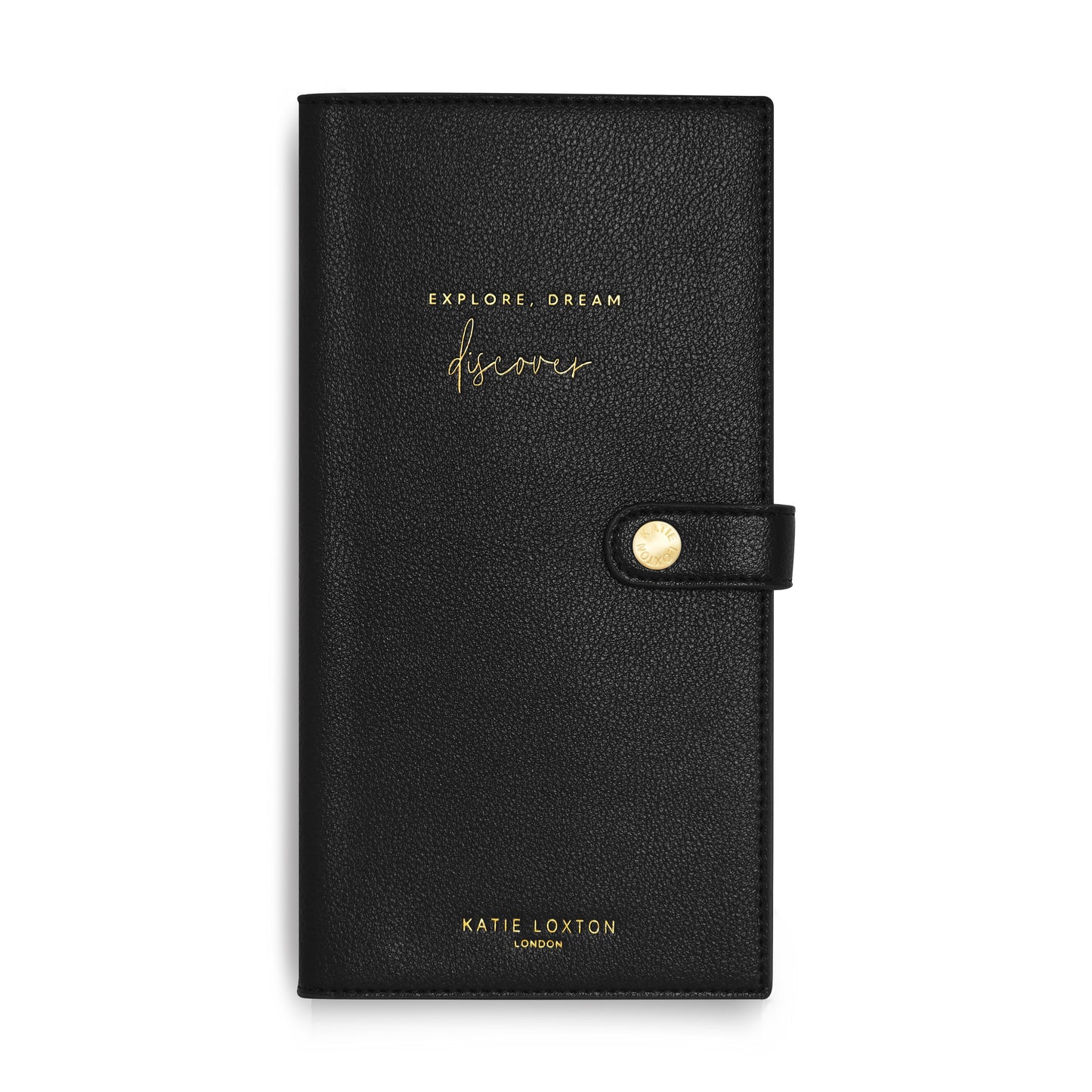 KTLX TRAVEL WALLET EXPLORE DREAM DISCOVER BLACK - Jashanmal Home