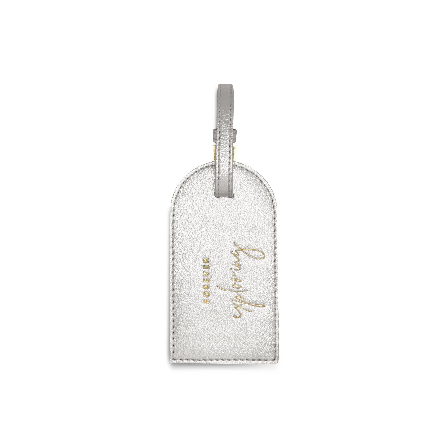 KTLX LUGGAGE TAG FOREVER EXPLORING METALLIC SILVER - Jashanmal Home