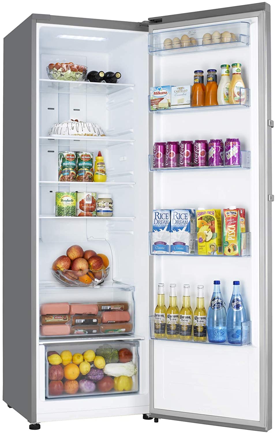 ثلاجة هوفر عمودية سعة ٣٦٥ لترًا، فولاذ - HSL365L-S