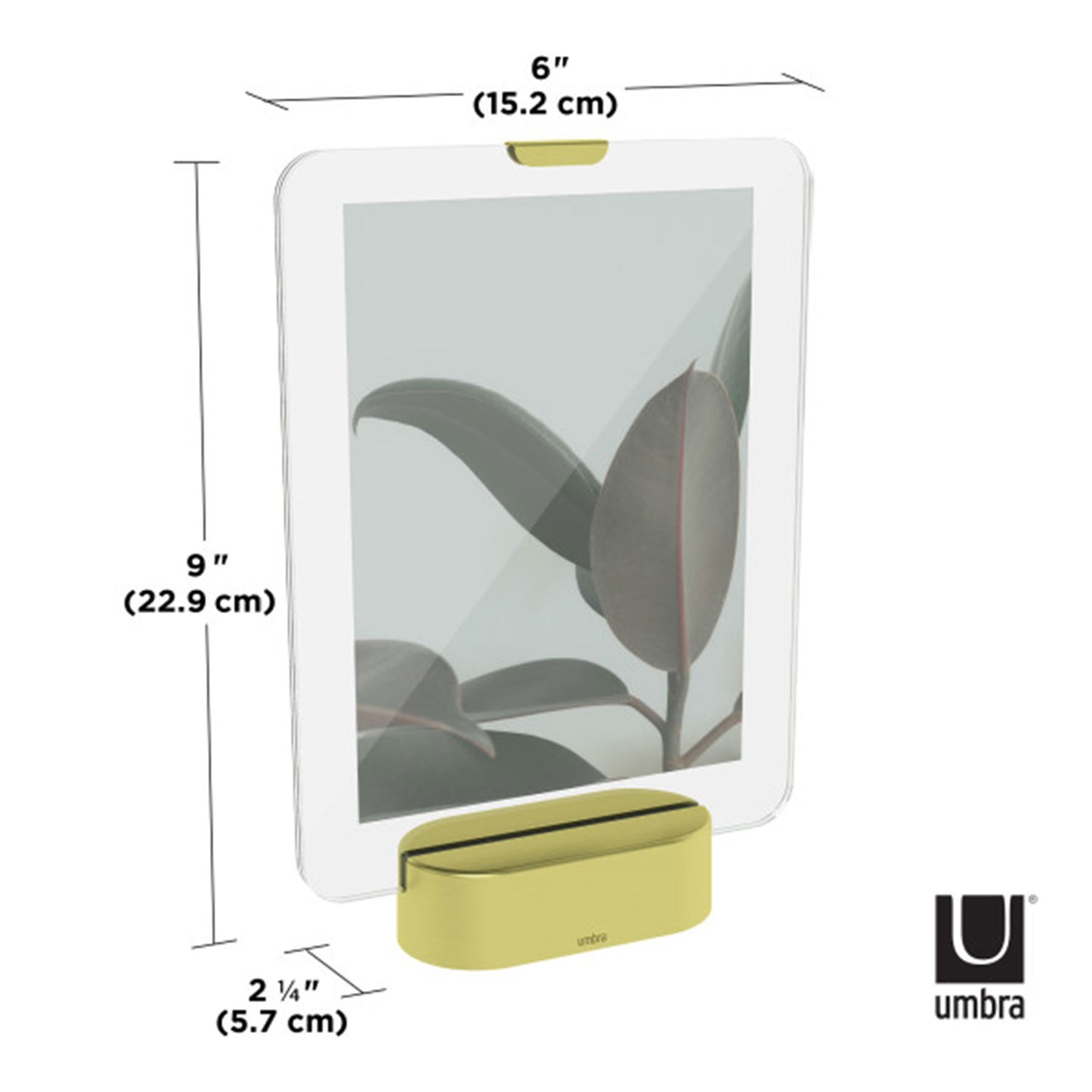 إطار صورة Umbra Glo LED مقاس 5×7 من النحاس غير اللامع - 1010233-221