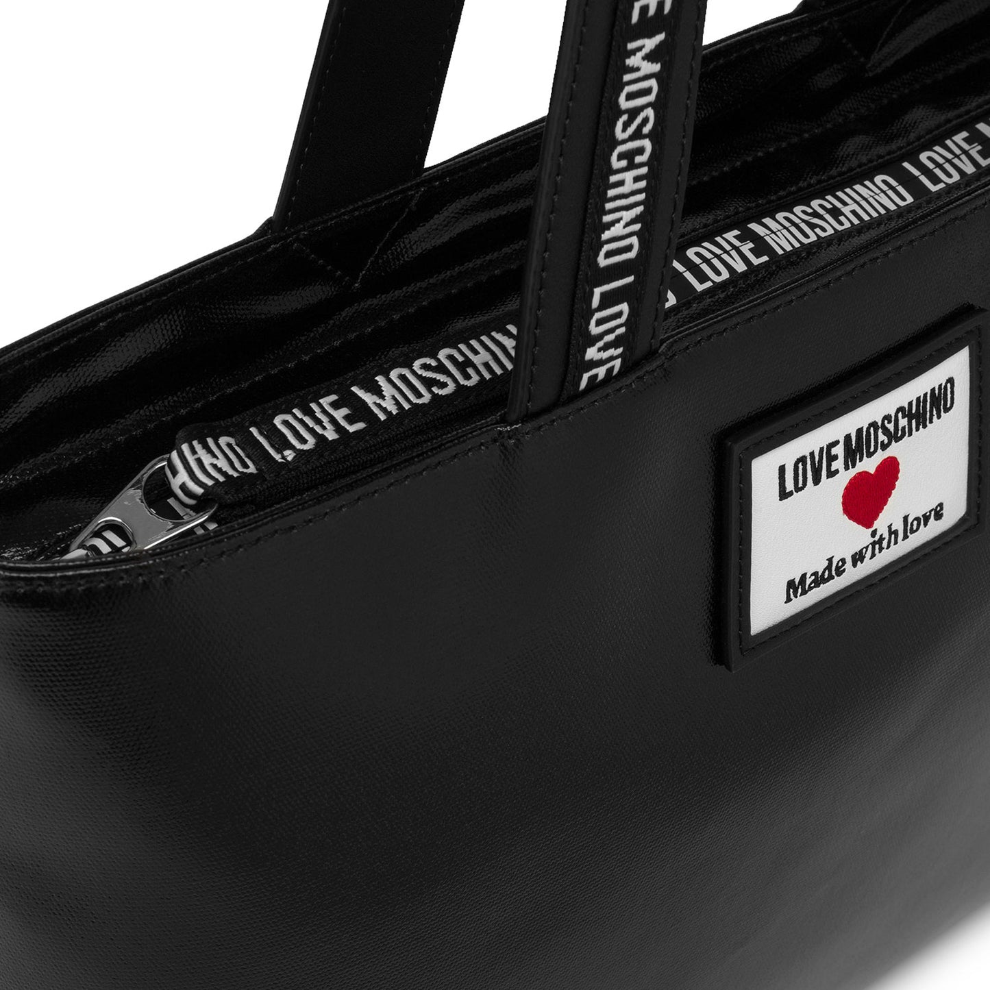 حقيبة تسوق رياضية من Love Moschino باللون الأسود
