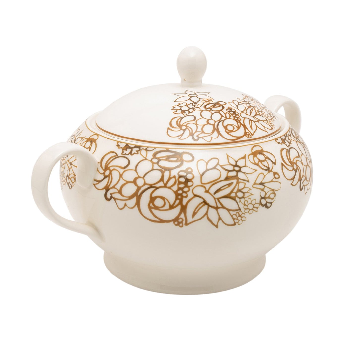 L'atelier FB Embroidery Soup Tureen with Lid - 2800 cc. - TC 4715 015 - Jashanmal Home