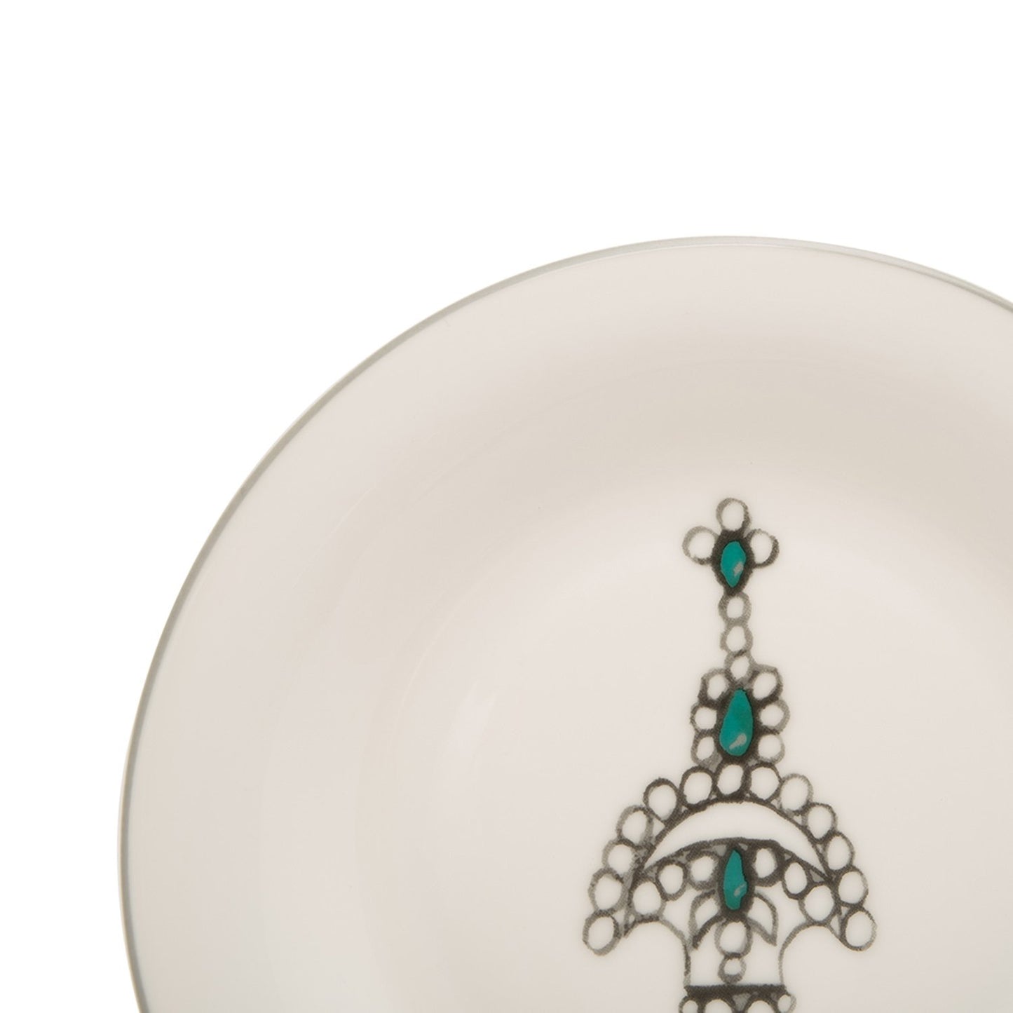 L'atelier FB Emerald Coupe Shape Dessert Plate Set - 20 x 20 cm, 6 Pieces - TC 4711 012 - Jashanmal Home