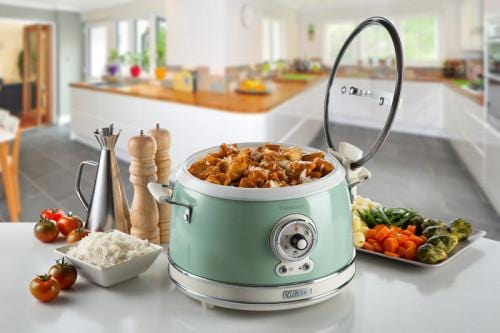 طباخ أرز/طباخ بطيء متعدد الأغراض من أرييتي فينتاج 2904، أخضر