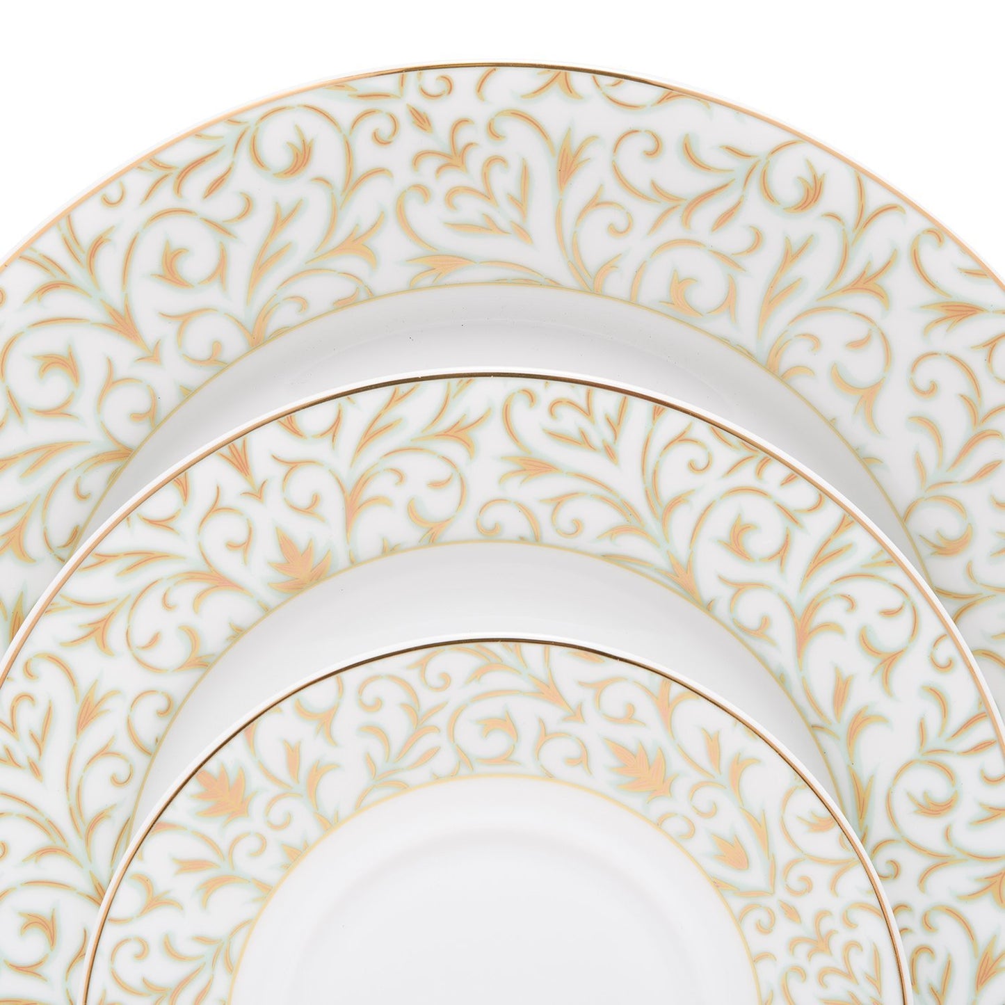 Dankotuwa Laryn Gold Dinner Set - 83 Pieces - LRYNGLD-83DS - Jashanmal Home