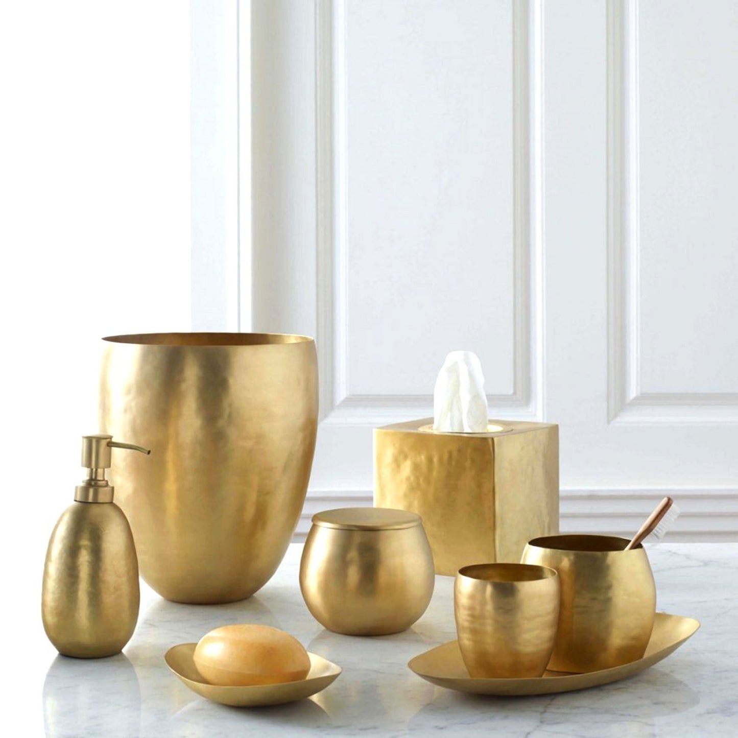 Kassatex Nile Brass Lotion Dispenser - Gold - ANL-LD - Jashanmal Home