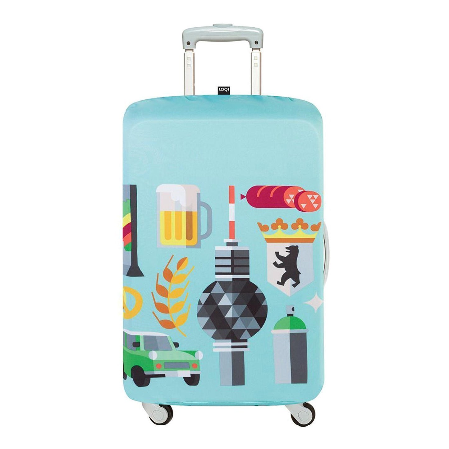 Loqi Artist Hey Studio Berlin Luggage Cover - LM.HEY.BE